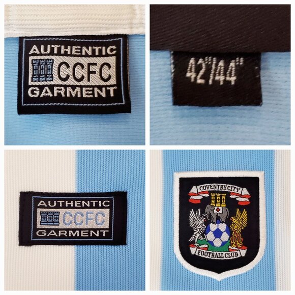 COVENTRY CITY Mens Large L Vintage Home Football Shirt Jersey 2000 - 2001 Subaru - Picture 3 of 15